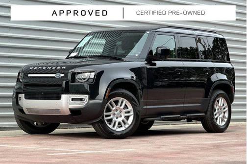Santorini Black Metallic 2025 Land Rover Defender 110 P300