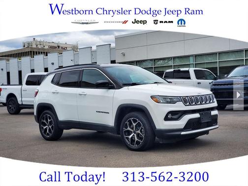 Bright White Clearcoat 2025 Jeep Compass Limited