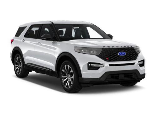 Star White Metallic Tri-Coat 2022 Ford Explorer ST