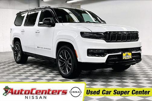 Bright White Clearcoat 2024 Jeep Grand Wagoneer Series III Obsidian