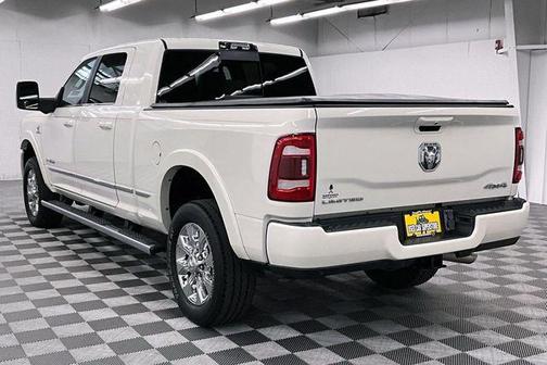 Pearl White 2023 RAM 2500 Limited Mega Cab 4x4 6'4' Box
