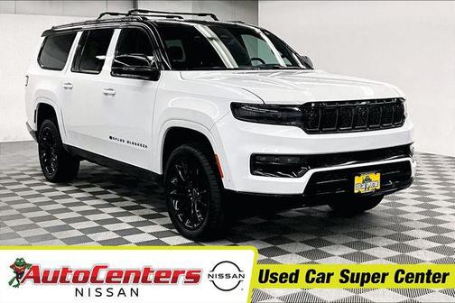 Bright White Clearcoat 2024 Jeep Grand Wagoneer L Series III Obsidian 4x4