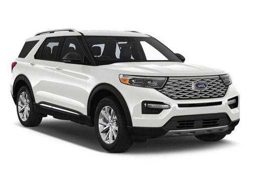 White 2025 Ford Explorer Platinum