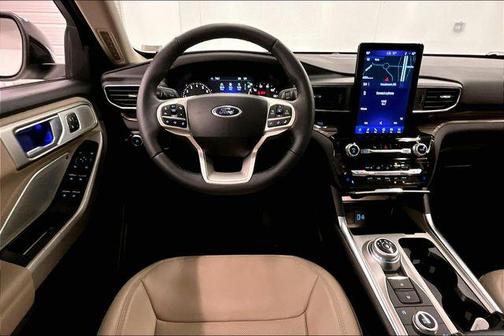 Star White Metallic Tri-Coat 2024 Ford Explorer Limited