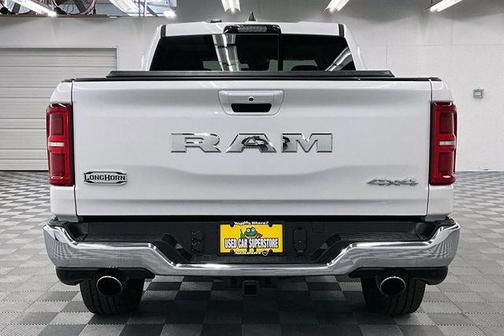 Ivory White Tri-Coat Pearlcoat 2025 RAM 1500 Longhorn