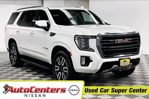 White Frost Tricoat 2022 GMC Yukon 4WD AT4