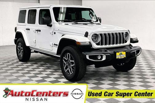 Bright White Clearcoat 2025 Jeep Wrangler 4-Door Sahara 4x4