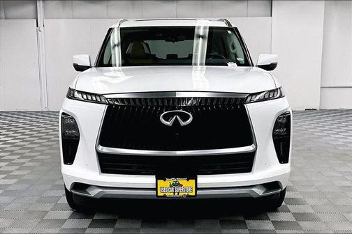 Radiant White 2025 INFINITI QX80 SENSORY AWD