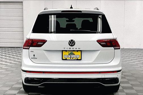 Opal White Pearl 2023 Volkswagen Tiguan 2.0T SE R-Line Black