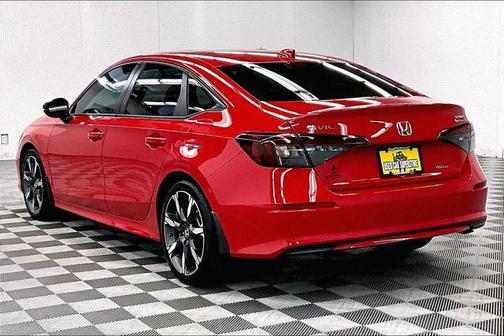 Rallye Red 2025 Honda Civic Hybrid Sport