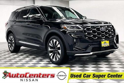 Black Metallic 2025 Ford Explorer Platinum