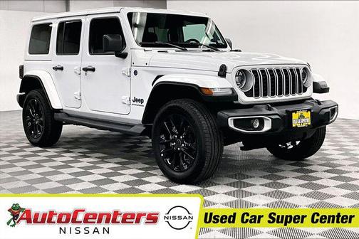 Bright White Clearcoat 2025 Jeep Wrangler 4xe Sahara