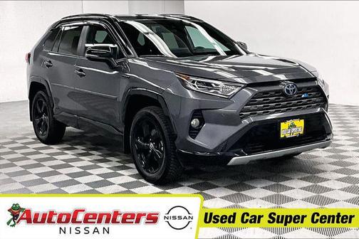 Blizzard Pearl/Midnight Black Metallic 2021 Toyota RAV4 Hybrid SE