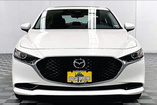 Snowflake White Pearl Mica 2026 Mazda Mazda3 FWD w/Preferred Package