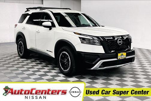 Glacier White 2023 Nissan Pathfinder Rock Creek 4WD