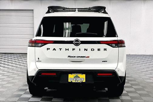Glacier White 2023 Nissan Pathfinder Rock Creek 4WD