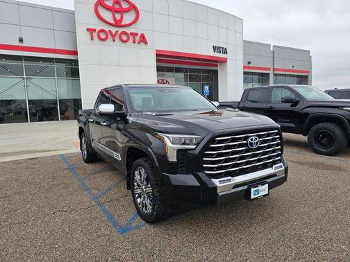 Midnight Black Metallic 2023 Toyota Tundra Hybrid Capstone