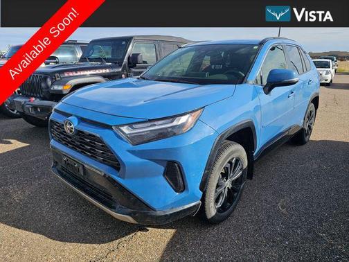 Cavalry Blue 2025 Toyota RAV4 Hybrid SE