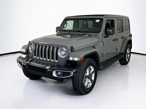 Sting-Gray Clearcoat 2023 Jeep Wrangler 4-Door Sahara 4x4