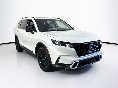 Platinum White Pearl 2023 Honda CR-V Hybrid Sport Touring AWD