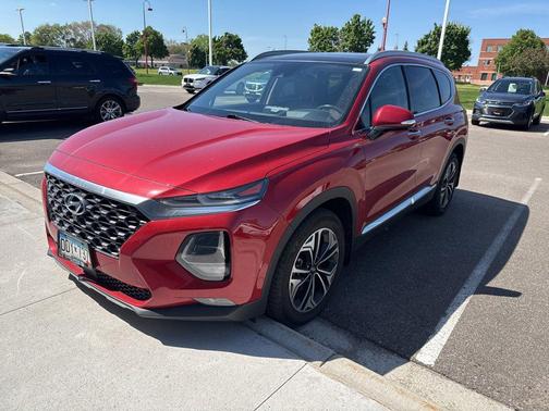 Scarlet Red 2019 Hyundai SANTA FE Ultimate 2.0T