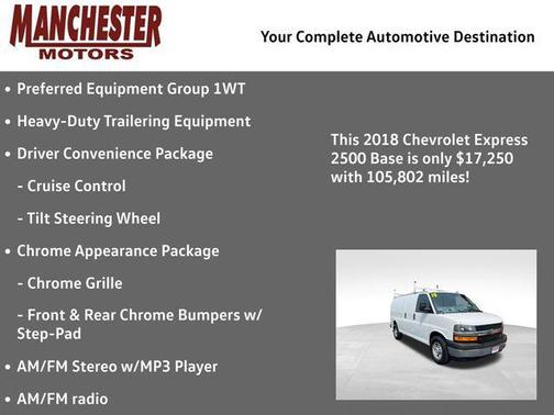 2018 Chevrolet Express 2500 Work Van