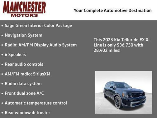 Ebony Black 2023 Kia Telluride EX X-Line