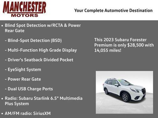 Crystal White Pearl 2023 Subaru Forester Premium