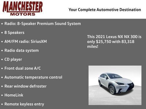 Eminent White Pearl 2021 Lexus NX 300 Base