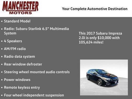 2017 Subaru Impreza 2.0i