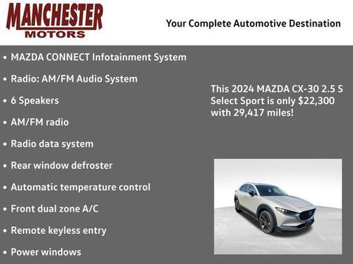 Platinum Quartz Metallic 2024 Mazda CX-30 2.5 S Select Sport