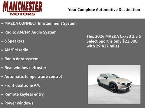 Platinum Quartz Metallic 2024 Mazda CX-30 2.5 S Select Sport