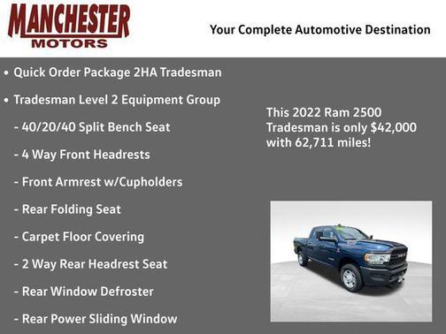Patriot Blue Pearlcoat 2022 RAM 2500 Tradesman