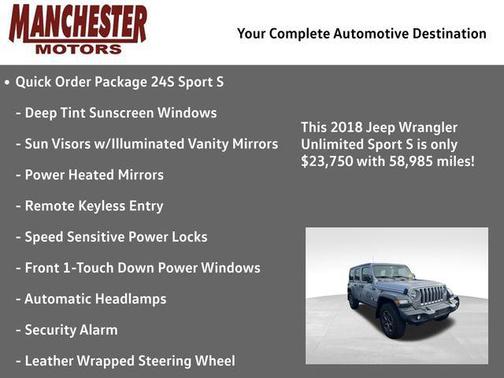 2018 Jeep Wrangler Unlimited Sport
