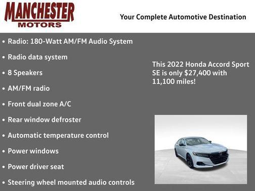 2022 Honda Accord Sport SE 1.5T