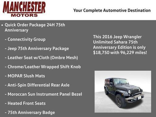2016 Jeep Wrangler Unlimited Sahara