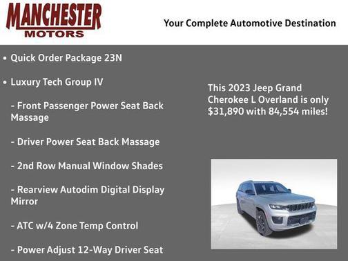 Silver Zynith 2023 Jeep Grand Cherokee L Overland