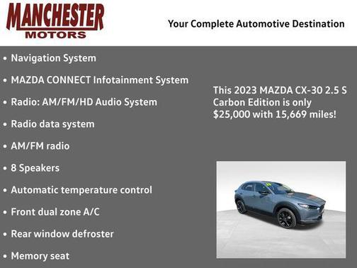 Polymetal Gray Metallic 2023 Mazda CX-30 2.5 S Carbon Edition