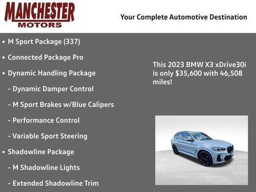 Brooklyn Gray Metallic 2023 BMW X3 xDrive30i