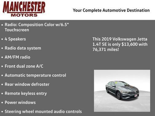 2019 Volkswagen Jetta 1.4T SE