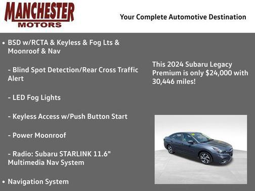 Magnetite Gray Metallic 2024 Subaru Legacy Premium
