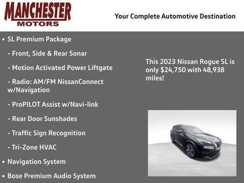 Super Black 2023 Nissan Rogue SL