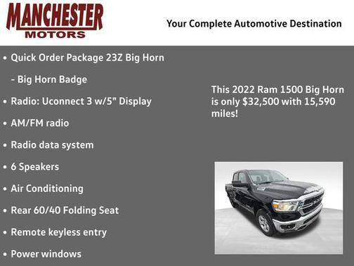 2022 RAM 1500 Big Horn/Lone Star