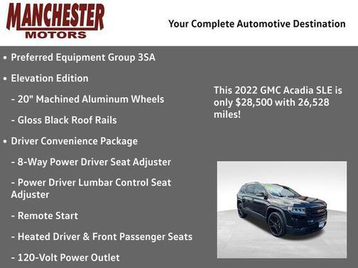 2022 GMC Acadia SLE