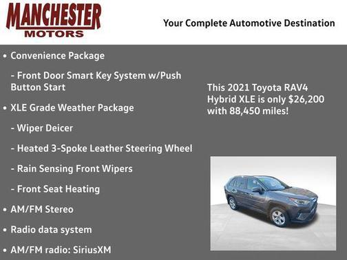 Magnetic Gray Metallic 2021 Toyota RAV4 Hybrid XLE