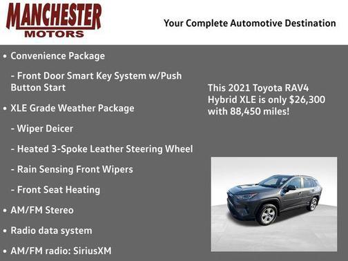 Magnetic Gray Metallic 2021 Toyota RAV4 Hybrid XLE