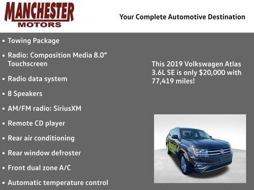 2019 Volkswagen Atlas 3.6L SE w/Technology