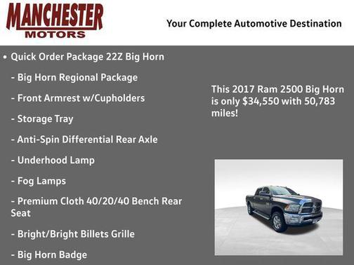 2017 RAM 2500 Big Horn