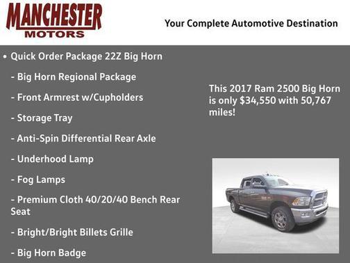 2017 RAM 2500 Big Horn
