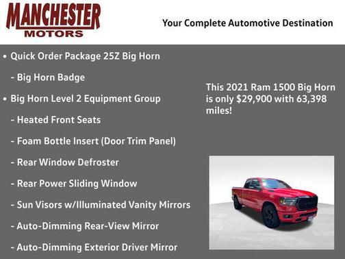 2021 RAM 1500 Big Horn/Lone Star